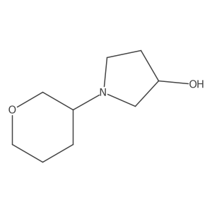 (3S)-1-(tetrahydro-2H-pyran-3-yl)pyrrolidin-3-ol结构式