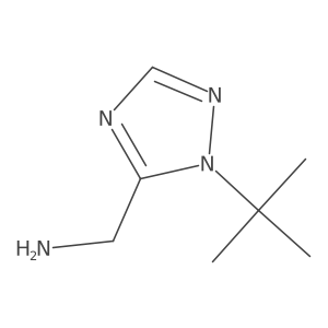 (1-tert-butyl-1H-1,2,4-triazol-5-yl)methanamine Structure