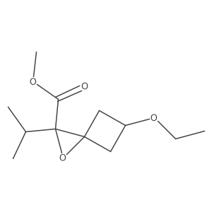 Methyl 5-ethoxy-2-(propan-2-yl)-1-oxaspiro[2.3]hexane-2-carboxylate Structure