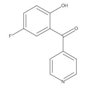 4-(5-Fluoro-2-hydroxybenzoyl)pyridine Structure