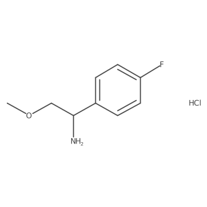 (R)-1-(4-Fluorophenyl)-2-methoxyethanamine hydrochloride Structure
