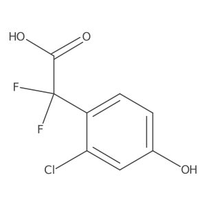 2-(2-Chloro-4-hydroxyphenyl)-2,2-difluoroacetic acid结构式
