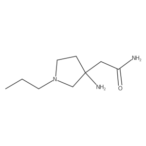 2-(3-Amino-1-propylpyrrolidin-3-yl)acetamide结构式