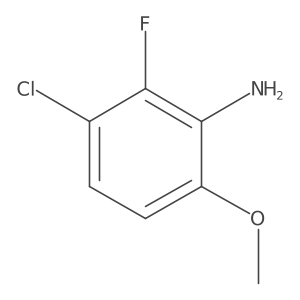 3-Chloro-2-fluoro-6-methoxyaniline结构式