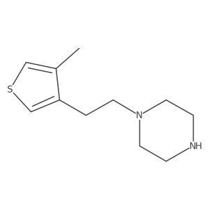 1-[2-(4-Methylthiophen-3-yl)ethyl]piperazine Structure