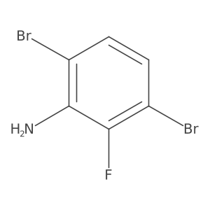 3,6-Dibromo-2-fluoroaniline结构式