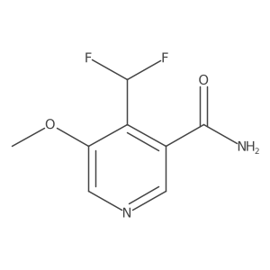 4-(Difluoromethyl)-5-methoxynicotinamide结构式