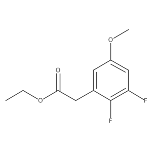 Ethyl 2,3-difluoro-5-methoxyphenylacetate Structure