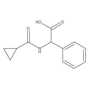 (2S)-2-(cyclopropylformamido)-2-phenylacetic acid Structure