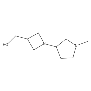(1-(1-Methylpyrrolidin-3-yl)azetidin-3-yl)methanol结构式