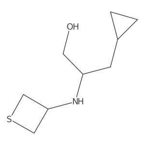 3-Cyclopropyl-2-(thietan-3-ylamino)propan-1-ol结构式
