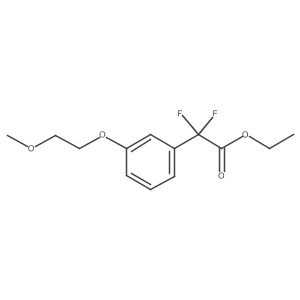 Ethyl 2,2-difluoro-2-(3-(2-methoxyethoxy)phenyl)acetate Structure