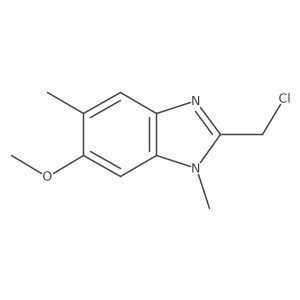 1H-Benzimidazole, 2-(chloromethyl)-6-methoxy-1,5-dimethyl-结构式