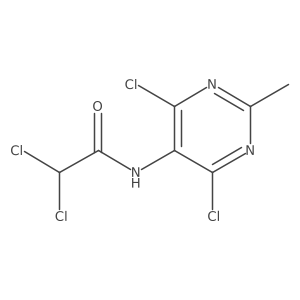 2,2-Dichloro-N-(4,6-dichloro-2-methyl-5-pyrimidinyl)acetamide Structure