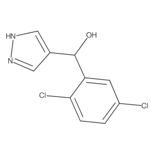 (2,5-dichlorophenyl)(1H-pyrazol-4-yl)methanol结构式