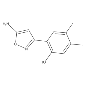 2-(5-Amino-1,2-oxazol-3-yl)-4,5-dimethylphenol结构式