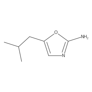 5-(2-Methylpropyl)-1,3-oxazol-2-amine Structure