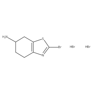 (6S)-2-bromo-4,5,6,7-tetrahydro-1,3-benzothiazol-6-amine dihydrobromide Structure