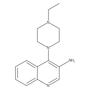 4-(4-Ethylpiperazin-1-YL)quinolin-3-amine结构式
