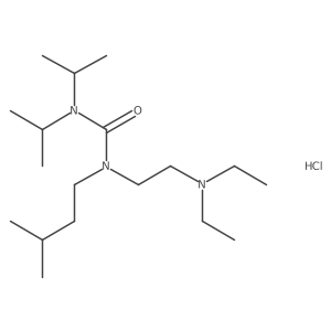 N,N-Diisopropyl-N'-isopentyl-N'-diethylaminoethylurea hydrochloride Structure