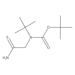 tert-Butyl (2-amino-2-thioxoethyl)(tert-butyl)carbamate Structure