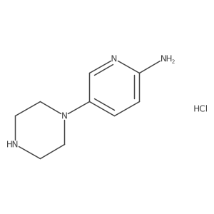 5-(Piperazin-1-yl)pyridin-2-amine hydrochloride结构式