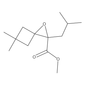 Methyl 5,5-dimethyl-2-(2-methylpropyl)-1-oxaspiro[2.3]hexane-2-carboxylate结构式