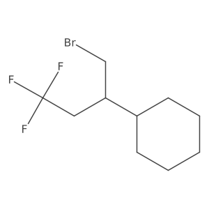 (1-Bromo-4,4,4-trifluorobutan-2-yl)cyclohexane Structure