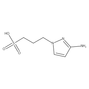 3-(3-amino-1H-pyrazol-1-yl)propane-1-sulfonic acid结构式