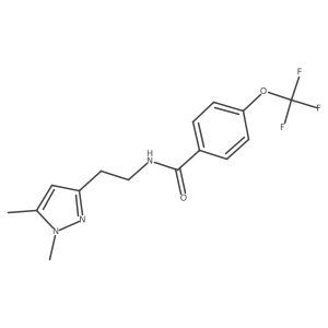 N-(2-(1,5-dimethyl-1H-pyrazol-3-yl)ethyl)-4-(trifluoromethoxy)benzamide Structure
