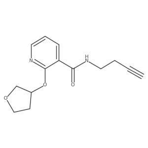 N-(but-3-yn-1-yl)-2-((tetrahydrofuran-3-yl)oxy)nicotinamide Structure