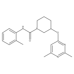 3-((2,6-dimethylpyrimidin-4-yl)oxy)-N-(o-tolyl)piperidine-1-carboxamide Structure