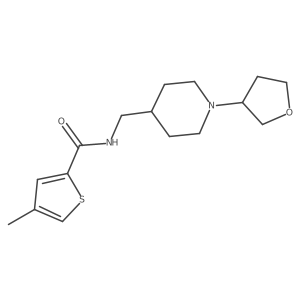 4-methyl-N-((1-(tetrahydrofuran-3-yl)piperidin-4-yl)methyl)thiophene-2-carboxamide Structure