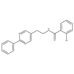 2-bromo-N-(2-(2-phenylpyrimidin-5-yl)ethyl)benzamide Structure