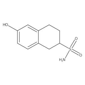 6-Hydroxy-1,2,3,4-tetrahydronaphthalene-2-sulfonamide结构式