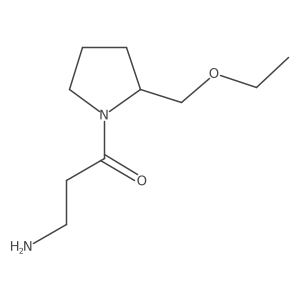 3-Amino-1-(2-(ethoxymethyl)pyrrolidin-1-yl)propan-1-one Structure