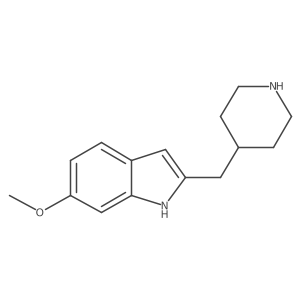 6-methoxy-2-[(piperidin-4-yl)methyl]-1H-indole结构式