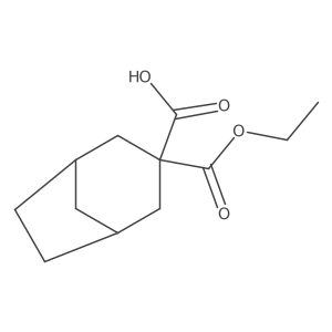 3-(Ethoxycarbonyl)bicyclo[3.2.1]octane-3-carboxylic acid Structure