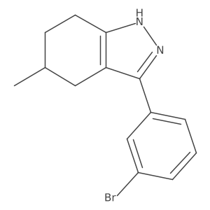 3-(3-bromophenyl)-5-methyl-4,5,6,7-tetrahydro-2H-indazole结构式