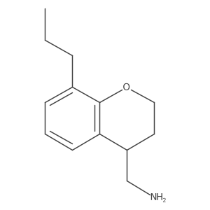 (8-propyl-3,4-dihydro-2H-1-benzopyran-4-yl)methanamine结构式