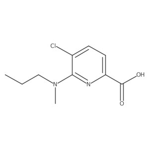 5-Chloro-6-[methyl(propyl)amino]pyridine-2-carboxylic acid结构式