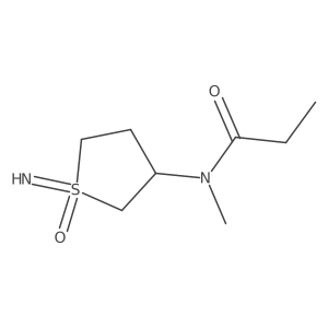 N-(1-imino-1-oxo-1lambda6-thiolan-3-yl)-N-methylpropanamide Structure