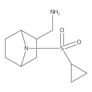 [7-(Cyclopropanesulfonyl)-7-azabicyclo[2.2.1]heptan-2-yl]methanamine结构式