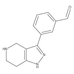 3-{2H,4H,5H,6H,7H-pyrazolo[4,3-c]pyridin-3-yl}benzaldehyde Structure