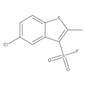 5-Chloro-2-methyl-1-benzothiophene-3-sulfonyl fluoride结构式