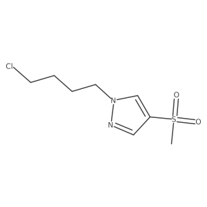 1-(4-chlorobutyl)-4-methanesulfonyl-1H-pyrazole Structure