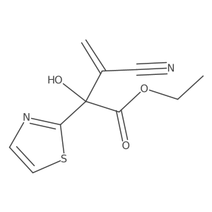 Ethyl 3-cyano-2-hydroxy-2-(1,3-thiazol-2-yl)but-3-enoate Structure