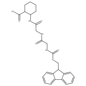 2-{2-[2-({[(9H-fluoren-9-yl)methoxy]carbonyl}amino)acetamido]acetamido}cyclohexane-1-carboxylic acid Structure