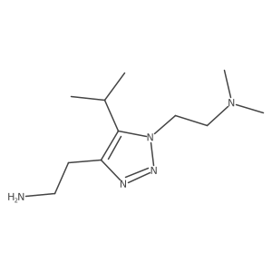 2-{1-[2-(dimethylamino)ethyl]-5-(propan-2-yl)-1H-1,2,3-triazol-4-yl}ethan-1-amine Structure
