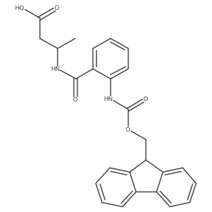 3-{[2-({[(9H-fluoren-9-yl)methoxy]carbonyl}amino)phenyl]formamido}butanoic acid Structure